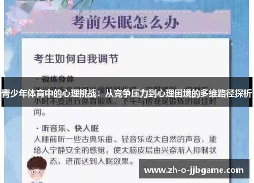 青少年体育中的心理挑战:从竞争压力到心理困境的多维路径探析 青少年体育中的心理挑战:从竞争压力到心理困境的多维路径探析